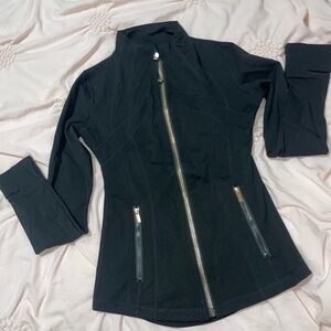 Gold zipper lulu jacket